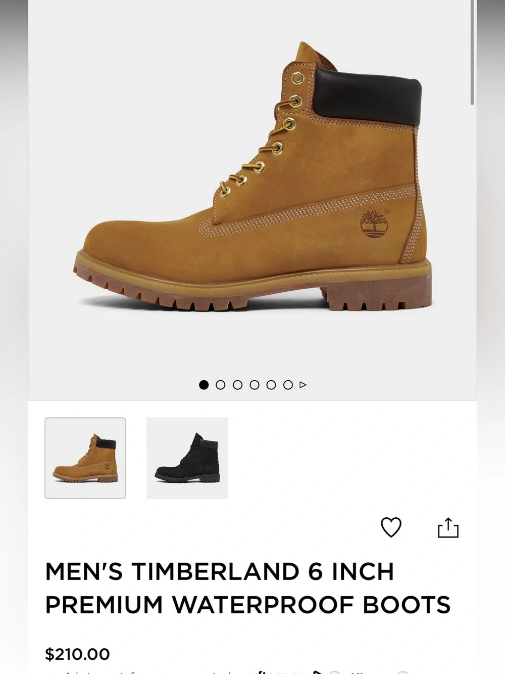 Timberland Wheat Brown Work Boots